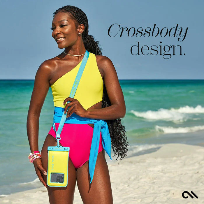 Case-Mate Waterproof Floating Phone Pouch - Citrus Splash Lime/Blue