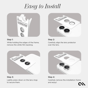 Case-Mate Samsung Galaxy S25 Ultra Twinkle Aluminium Ring Lens Protector