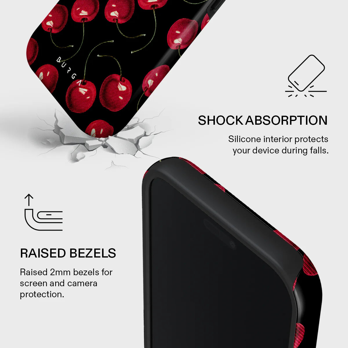 BURGA iPhone 17 Series Cherrybomb Tough MagSafe Case