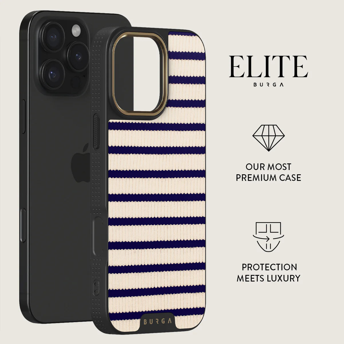 BURGA iPhone 16 Pro / 16 Pro Max Old Money Elite Gold Tough MagSafe Case