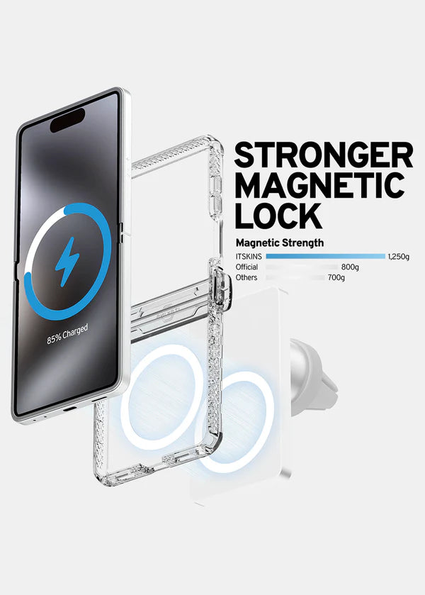 ITSKINS Samsung Galaxy Z Flip 7 Hybrid R Clear Hinge (MagSafe Compatible)