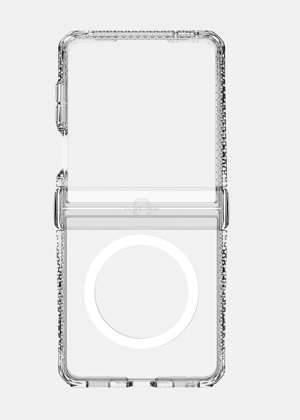 ITSKINS Samsung Galaxy Z Flip 8 Hybrid R Clear Hinge (MagSafe Compatible) - Transparent