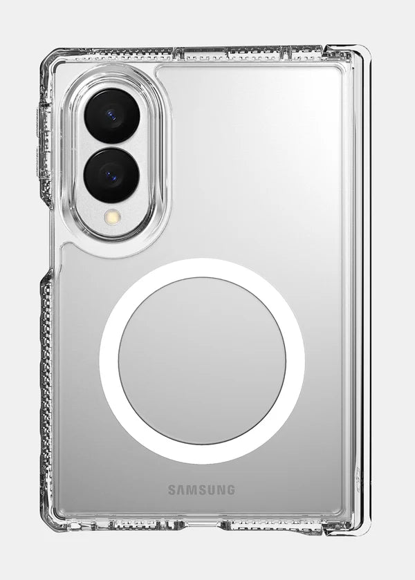 ITSKINS Samsung Galaxy Z Fold 8 Hybrid R Clear Hinge (MagSafe Compatible) - Transparent