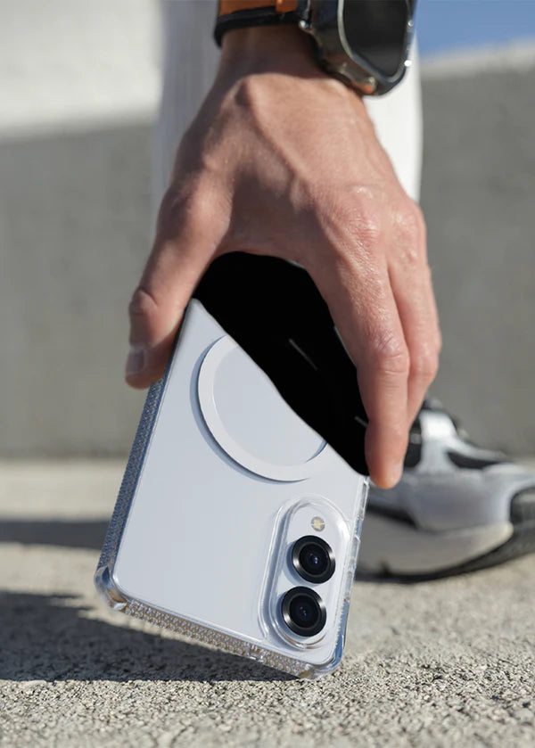 ITSKINS Samsung Galaxy S25 Edge Hybrid R Clear (MagSafe Compatible) - Transparent