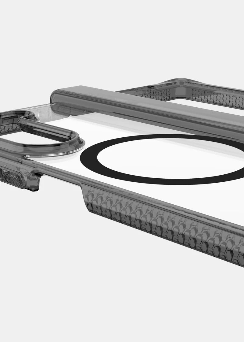 ITSKINS Samsung Galaxy Z Fold 6 Hybrid R Clear Hinge (MagSafe Compatible) - Smoke and Transparent