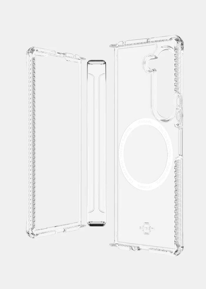 ITSKINS Samsung Galaxy Z Fold 6 Hybrid R Clear Hinge (MagSafe Compatible) - Clear