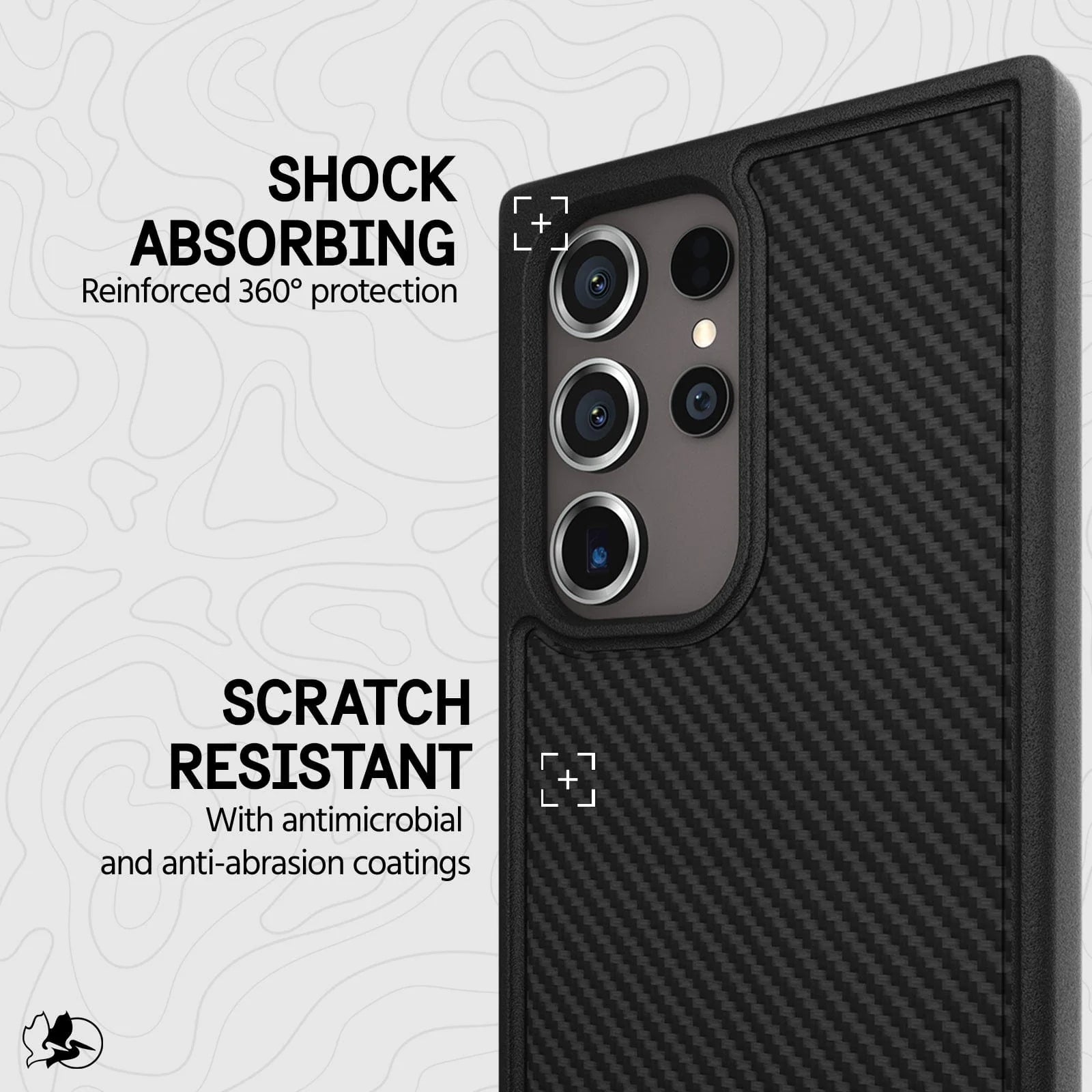 Pelican Samsung Galaxy S24 Ultra Protector Case - Carbon Black