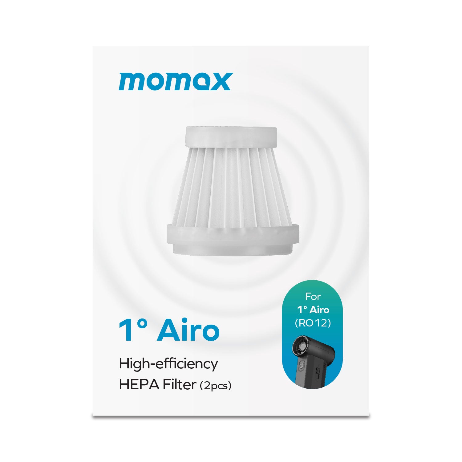 Momax RO12 1° Airo High-Efficiency HEPA Filter (2pcs)