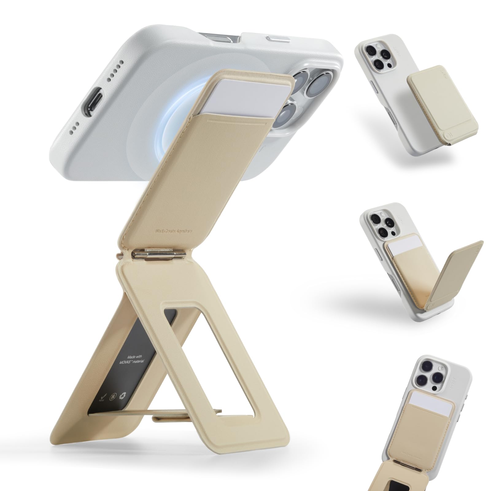 MOFT Snap Invisible Phone Tripod Stand/Wallet MOVAS™ (MagSafe Compatible)