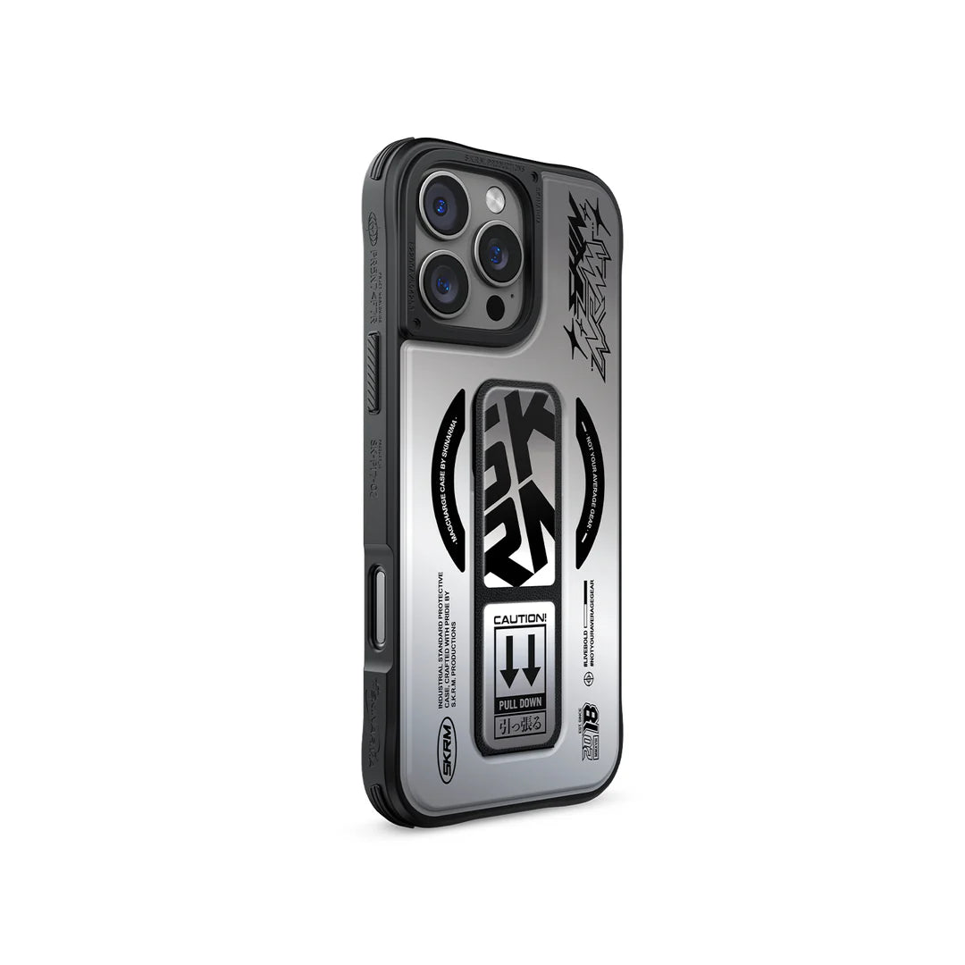 Skinarma iPhone 16 Pro Max Kira Kobai Mag-Charge Back Case - Chrome