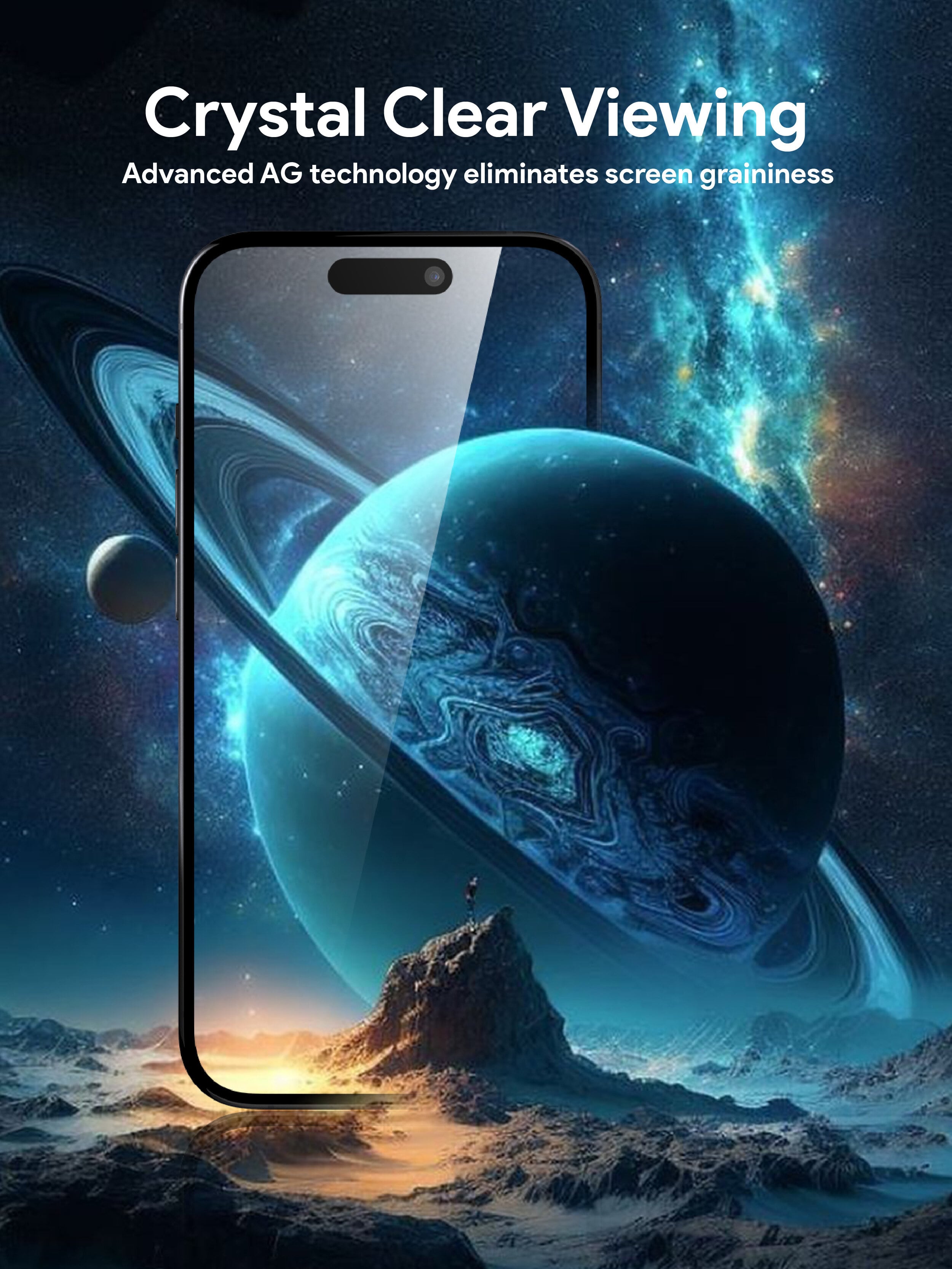 AUKEY SP-YX20 SmoothPlay Gaming Matte Tempered Glass Screen Protector for iPhone 16 / 16 Plus / 16 Pro / 16 Pro Max