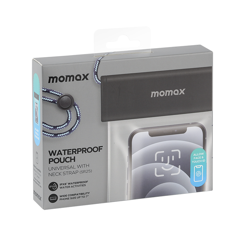 Momax SR25 Waterproof Pouch Universal with Neck Strap