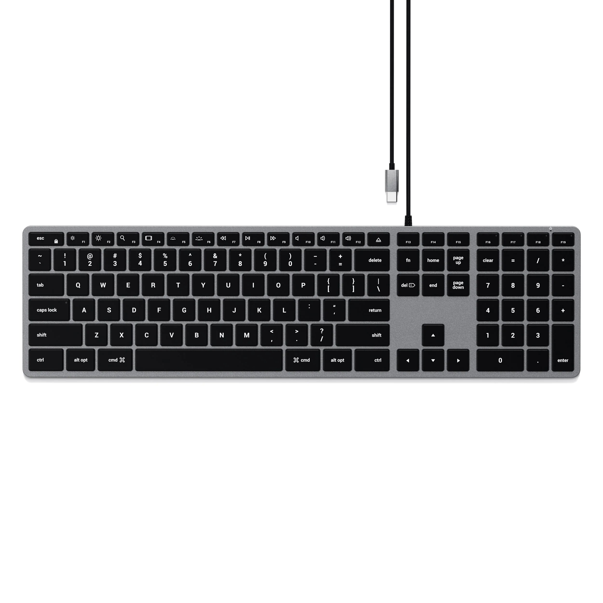 Satechi W1 Slim USB-C Wired Keyboard