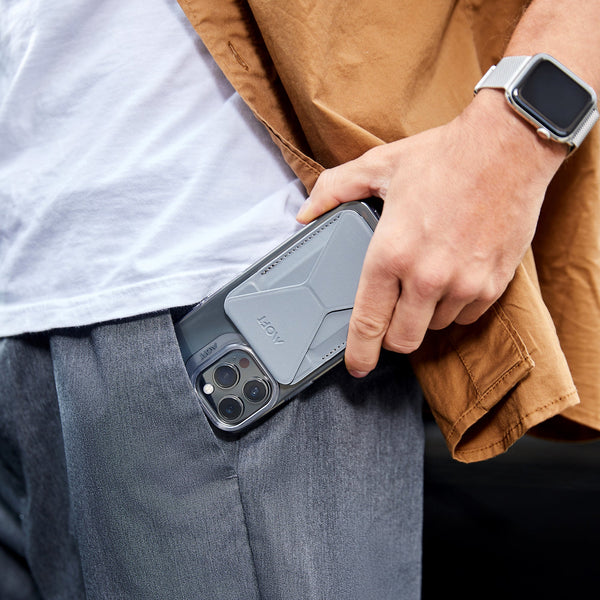 MOFT Snap-On Phone Stand & Wallet MOVAS™ (MagSafe® Compatible)