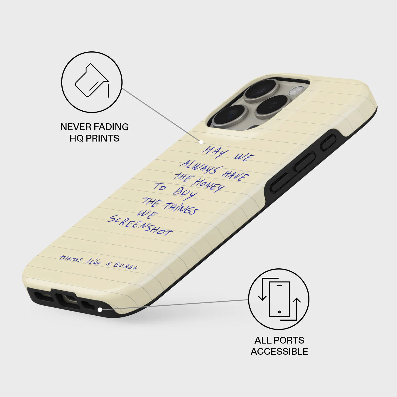 BURGA iPhone 16 Pro Max May We Always Tough MagSafe Case