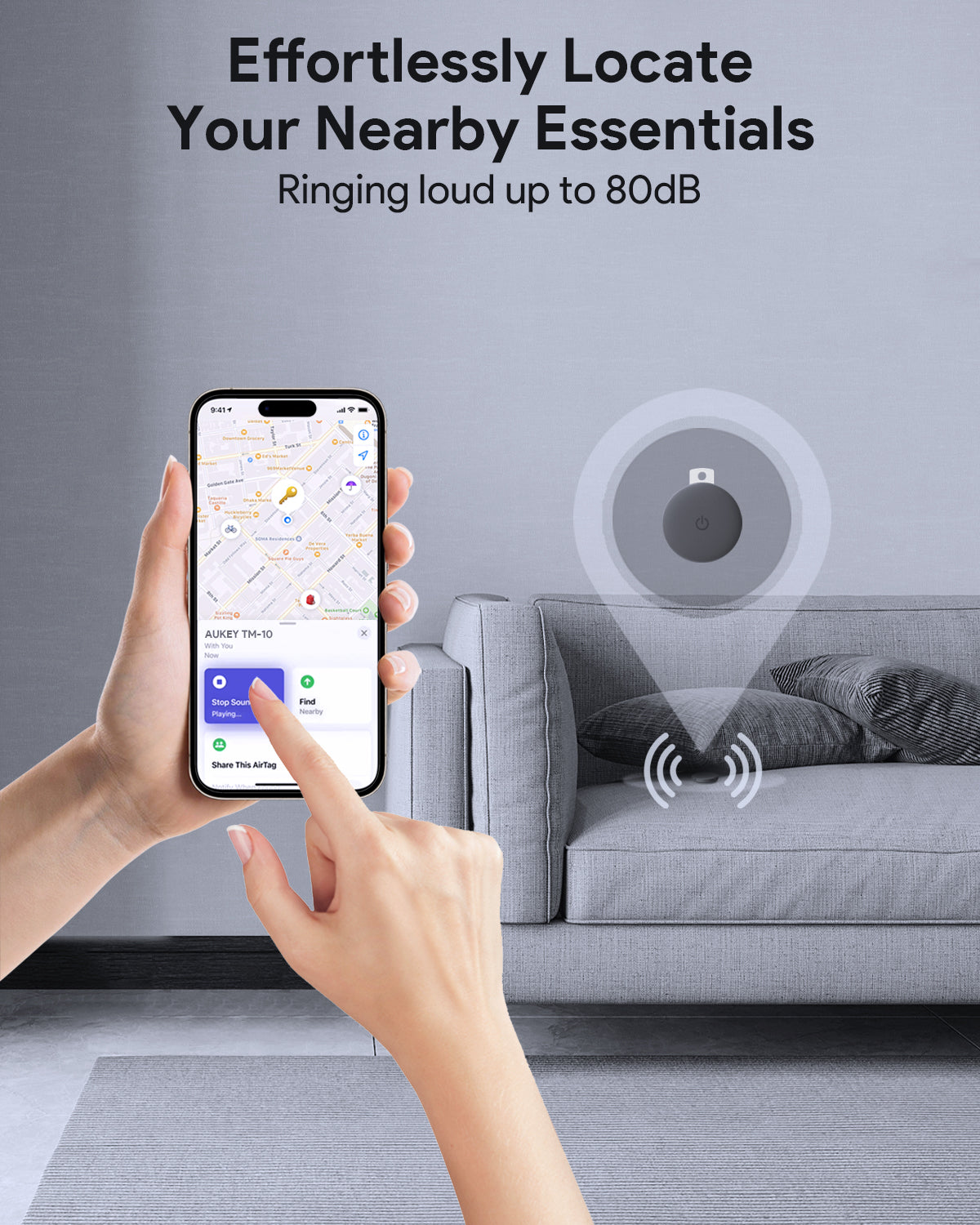 Aukey TM-10 Track Mate 1 Smart Bluetooth Tracker