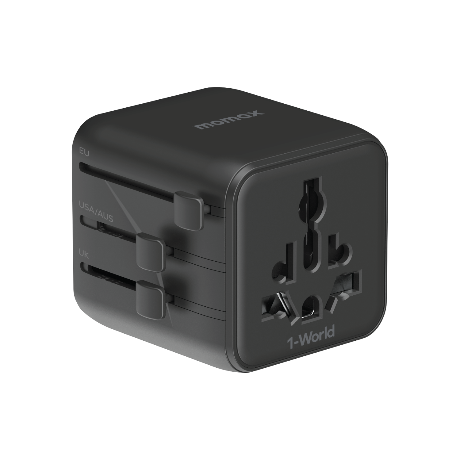 Momax UA19 1-World Universal Travel Adapter with Dual AC