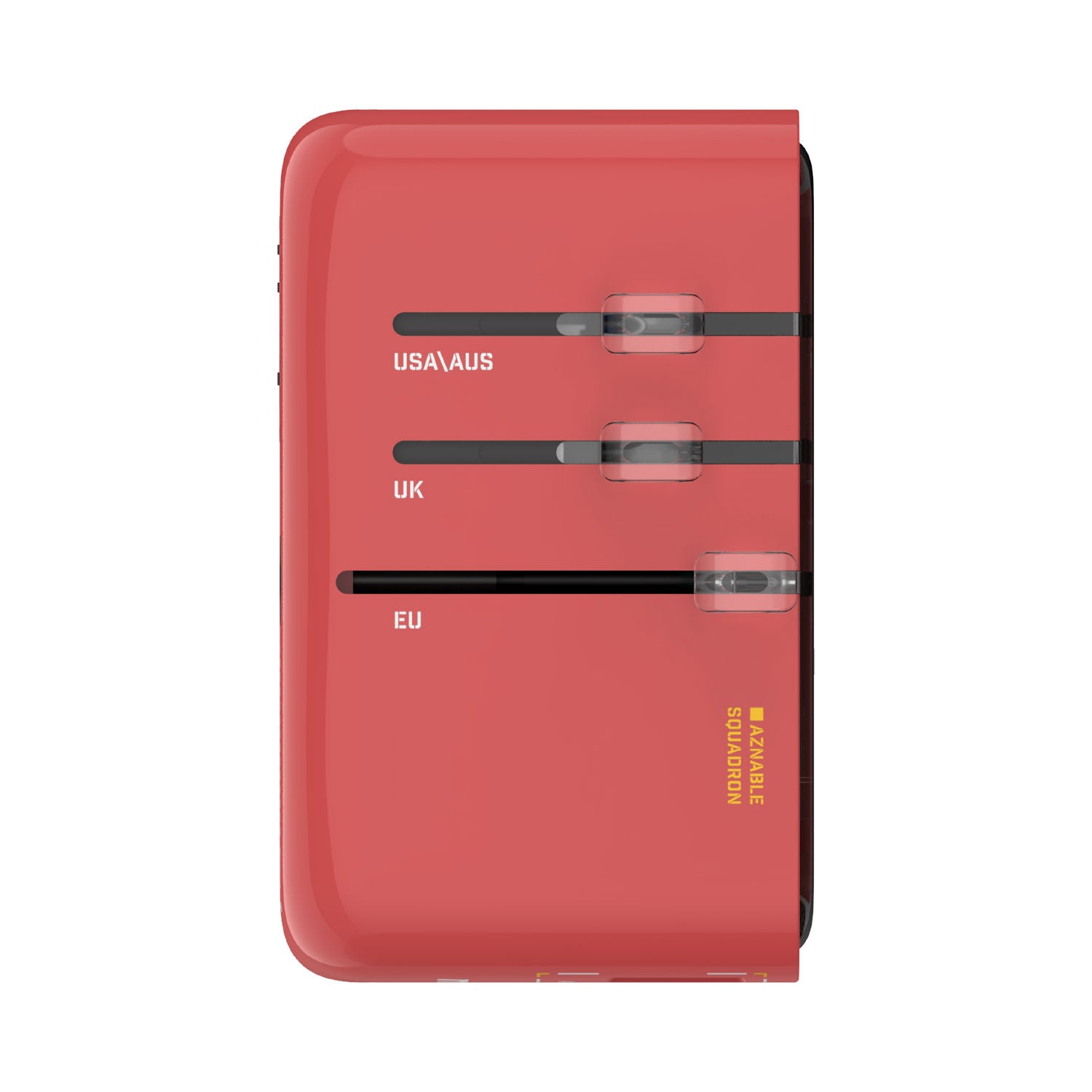 [Mobile Suit Gundam Limited Edition] Momax UA21 1-World+ 35W 4-Port Travel GaN Charger With Built-in USB-C Cable - Red