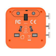 Load image into Gallery viewer, Momax UA29 1-World² 20W Universal 2-Port USB Travel Adapter
