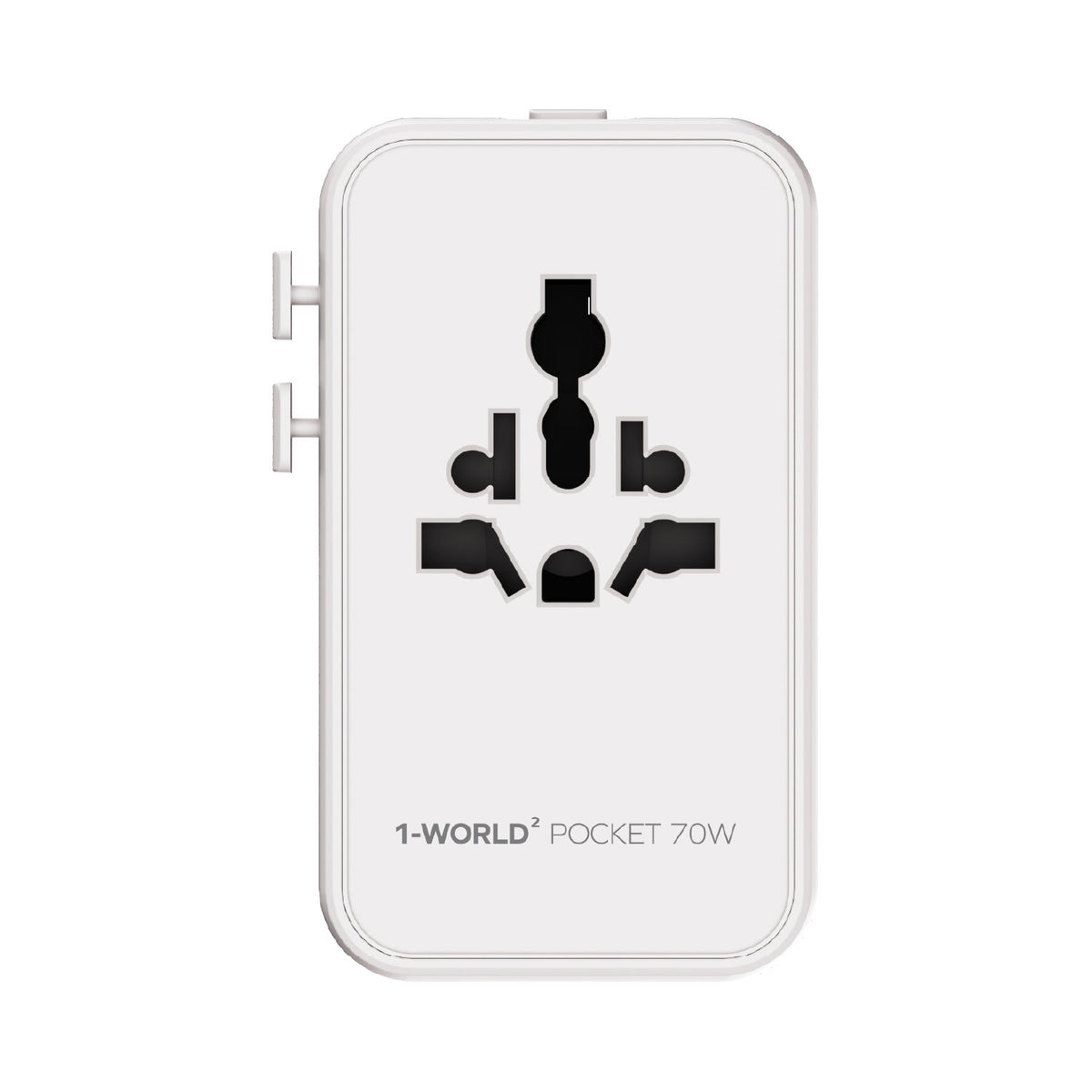 Momax UA36 1-World² Pocket 70W GaN 4-Port Dual AC Travel Adapter