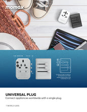 Load image into Gallery viewer, Momax UA9 1-World 35W 5 Ports + AC Travel Adaptor
