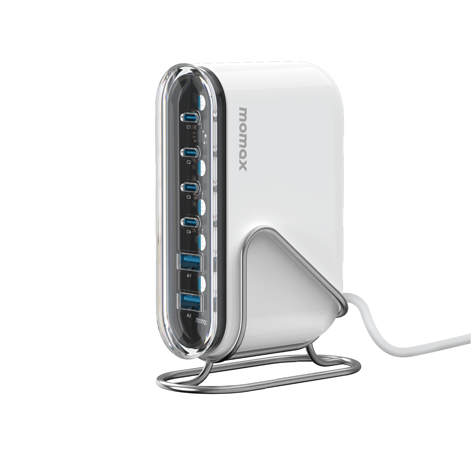 Momax UM55 1-Charge Flow+ 120W 6-Ports Desktop Charger (UK)