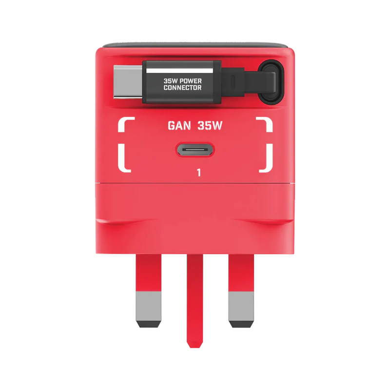 [Mobile Suit Gundam - Limited Edition] Momax UM72 1-Charge+ 35W 1-Port GaN Charger with Retractable USB-C Cable - MS-06S Char's Zaku II