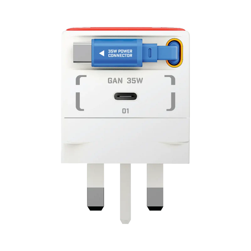 [Mobile Suit Gundam - Limited Edition] Momax UM72 1-Charge+ 35W 1-Port GaN Charger w/ Retractable USB-C Cable - RX-78-2 Gundam
