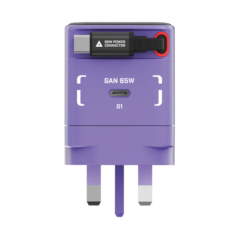 [Mobile Suit Gundam - Limited Edition] Momax UM76 1-Charge+ 65W 1-Port GaN Charger with Retractable USB-C Cable - MS-09R Rick Dom