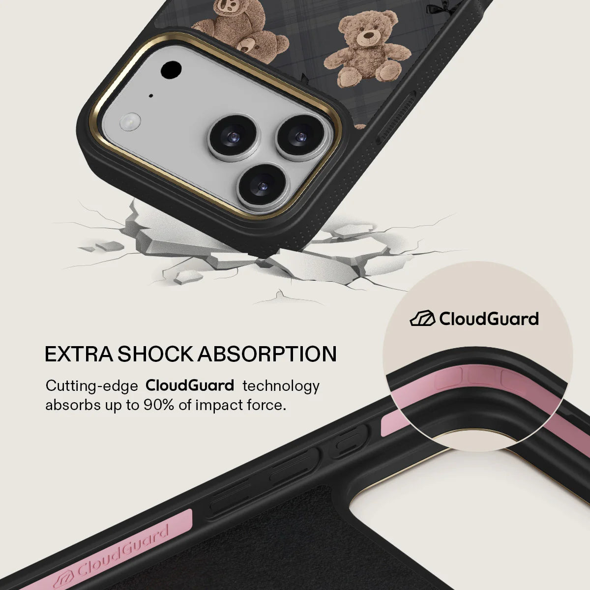 BURGA iPhone 17 Pro Max / 17 Pro / 17 BFF Elite Gold Tough MagSafe Cas