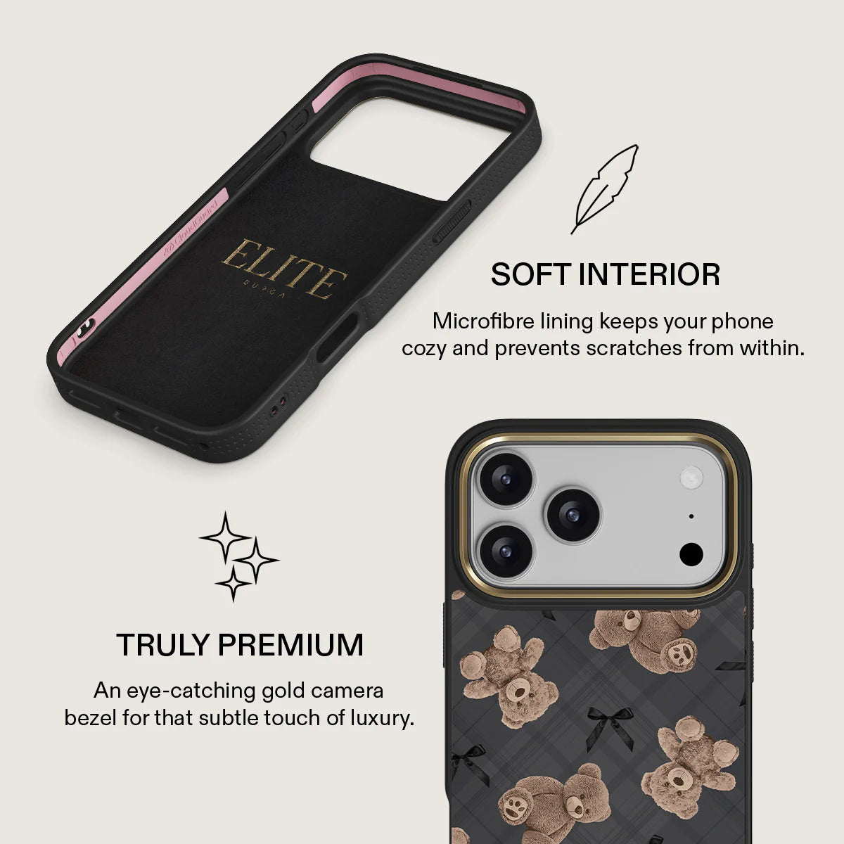 BURGA iPhone 17 Pro Max / 17 Pro / 17 BFF Elite Gold Tough MagSafe Cas