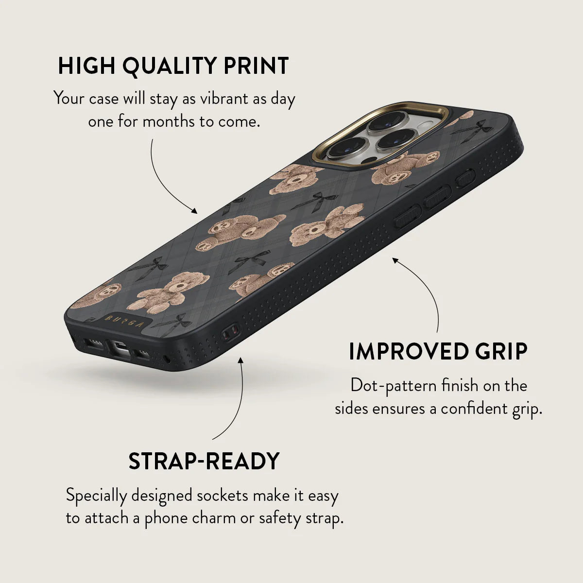 BURGA iPhone 15 Pro Max BFF Elite Gold Tough MagSafe Case