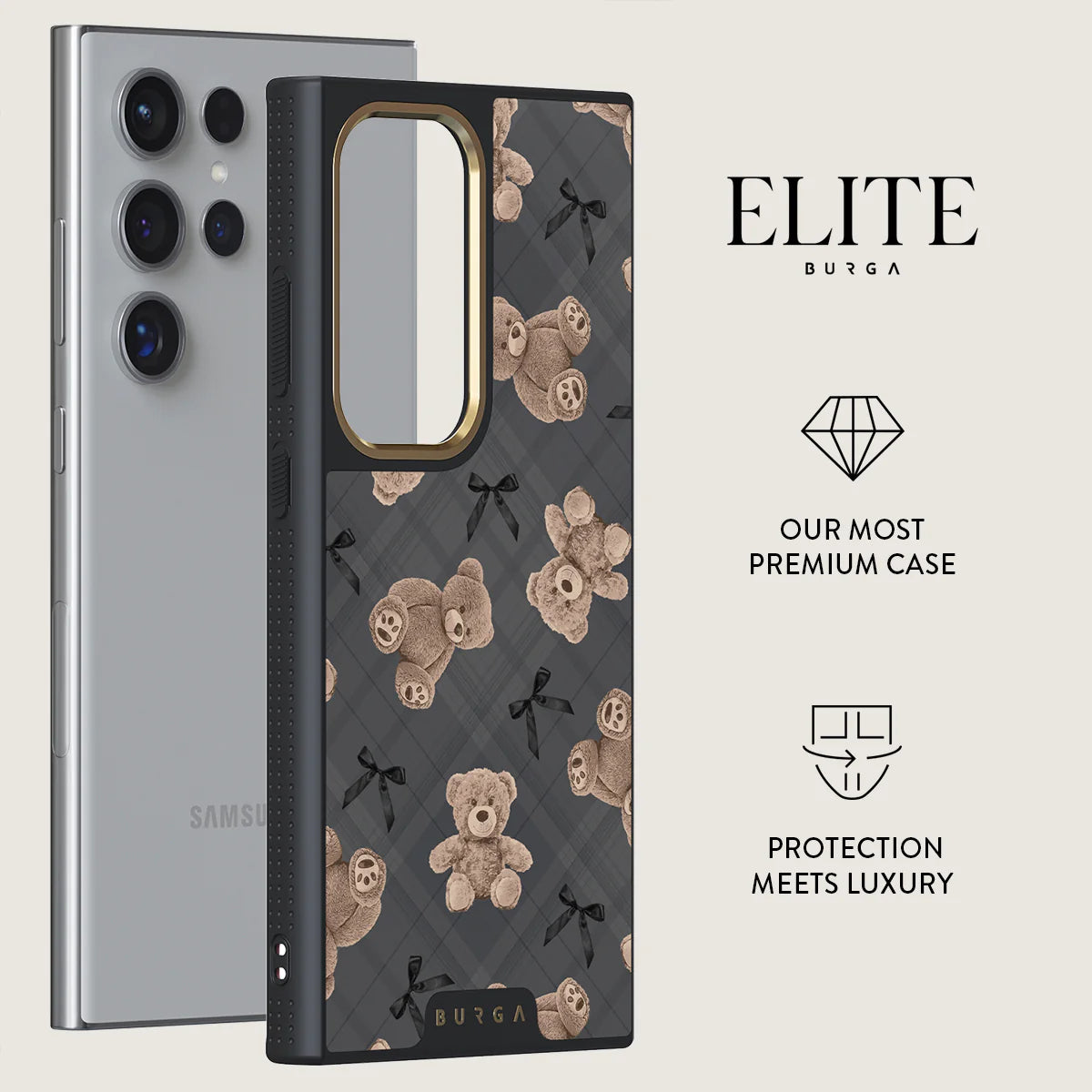 BURGA Samsung Galaxy S24 Ultra BFF Elite Gold Tough Case