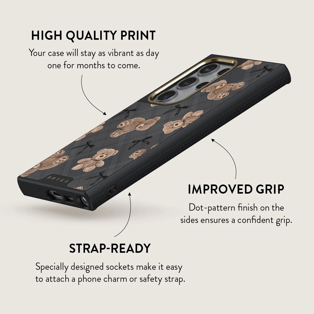 BURGA Samsung Galaxy S24 Ultra BFF Elite Gold Tough Case