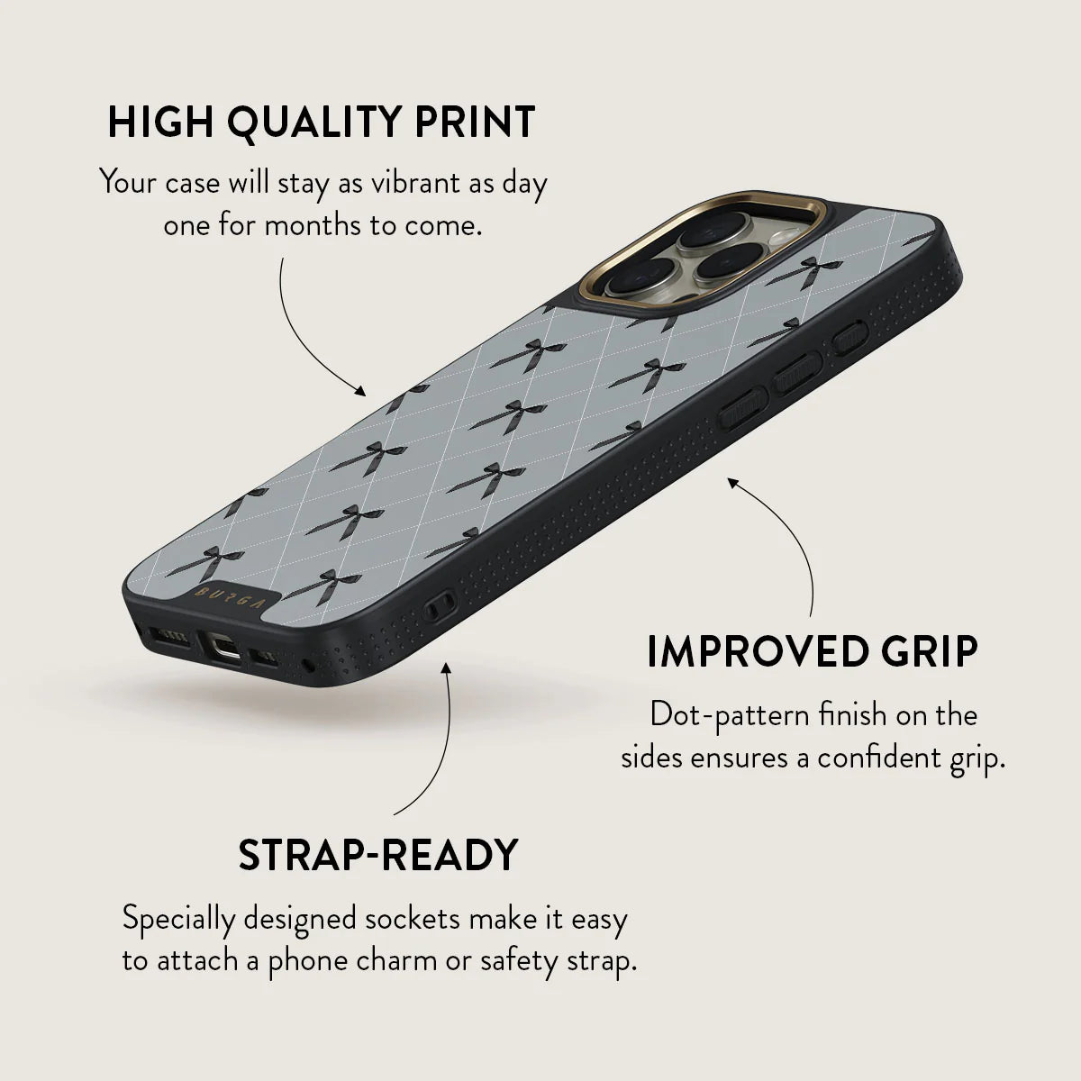 BURGA iPhone 16 Pro Max / 16 Pro Coquette Elite Mirror Gold Tough MagSafe Case