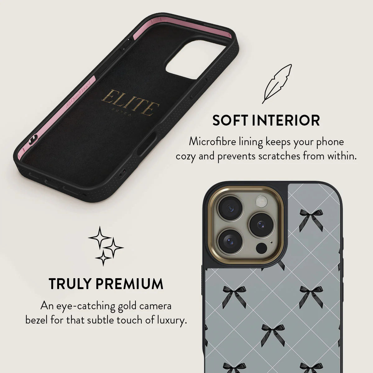 BURGA iPhone 16 Pro Max / 16 Pro Coquette Elite Mirror Gold Tough MagSafe Case