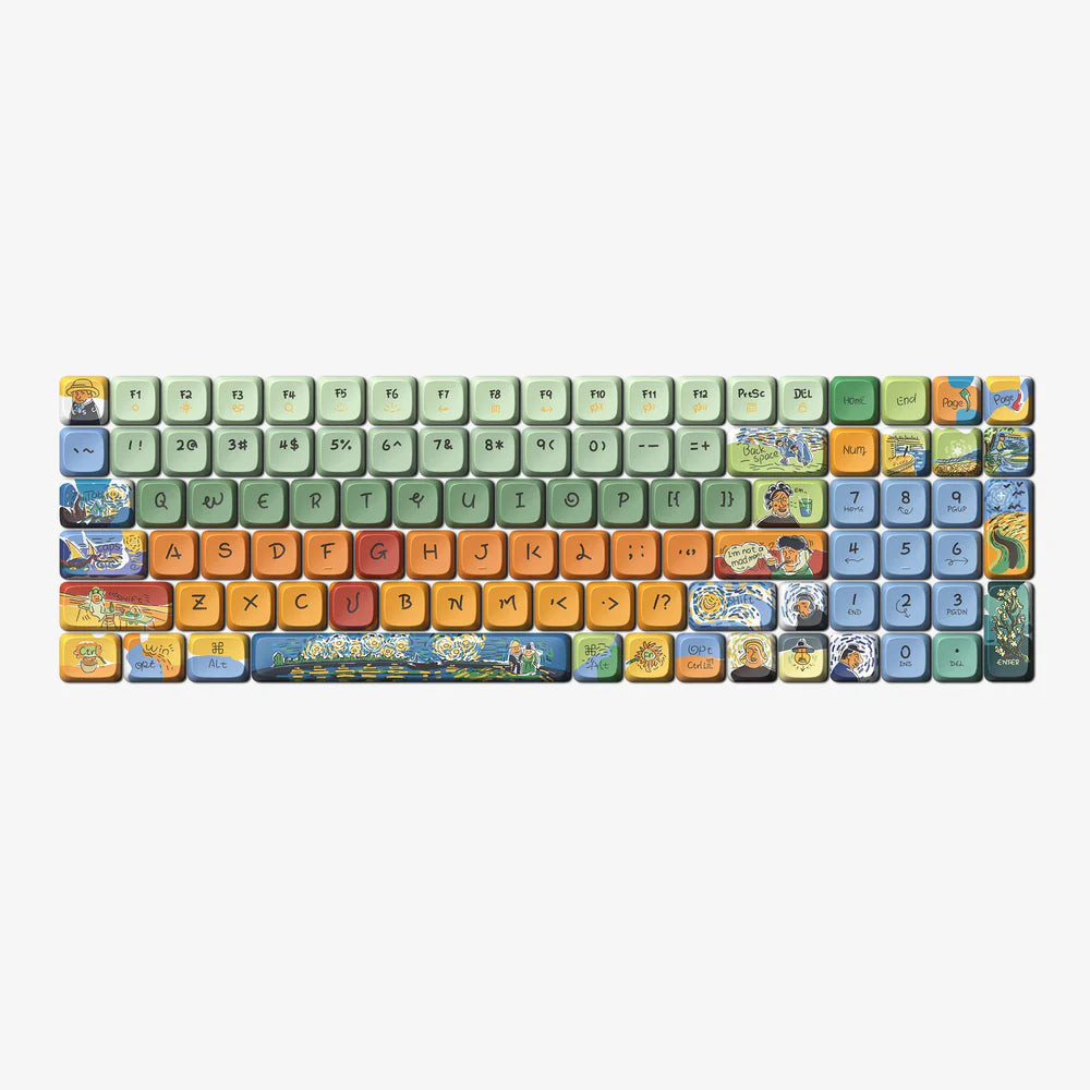 Lofree ON105 Flow Low-Profile Keycaps Set 84/100-Key - Van Gogh