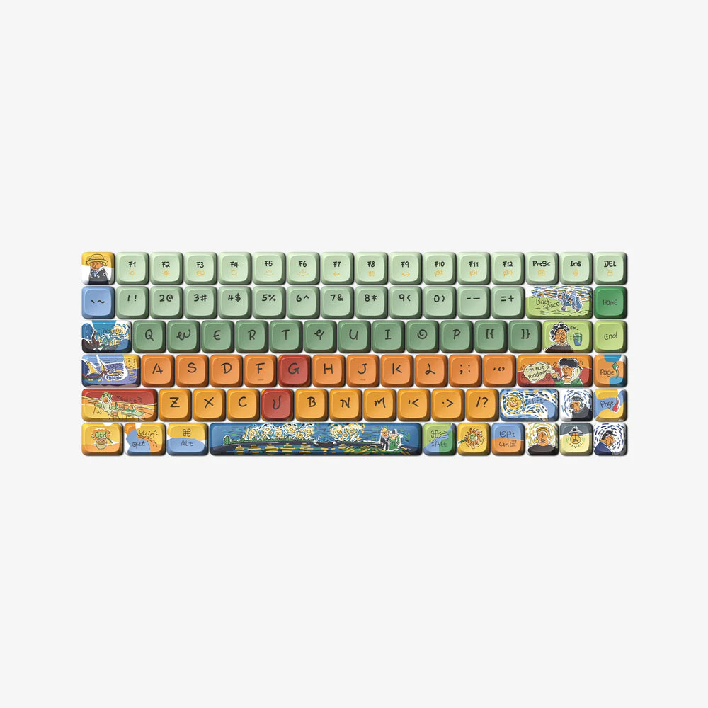 Lofree ON105 Flow Low-Profile Keycaps Set 84/100-Key - Van Gogh