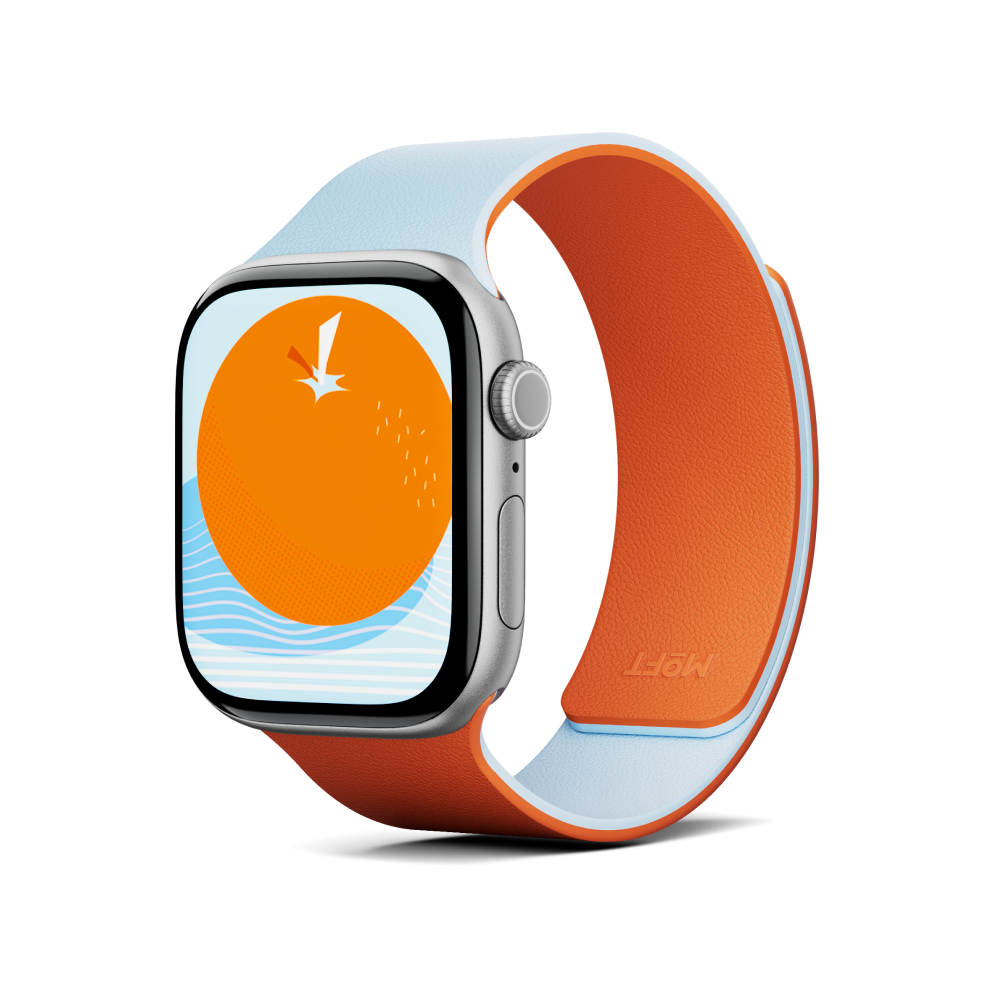 MOFT Snap Watch Band for Apple Watch 40mm/41mm/42mm & 44mm/45mm/46mm/49mm - Sunrise Orange Soothing Mist