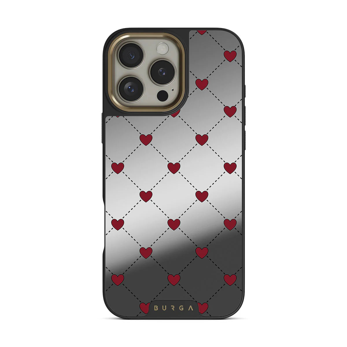 BURGA iPhone 16 Pro Max Love Letter Elite Gold Tough MagSafe Case