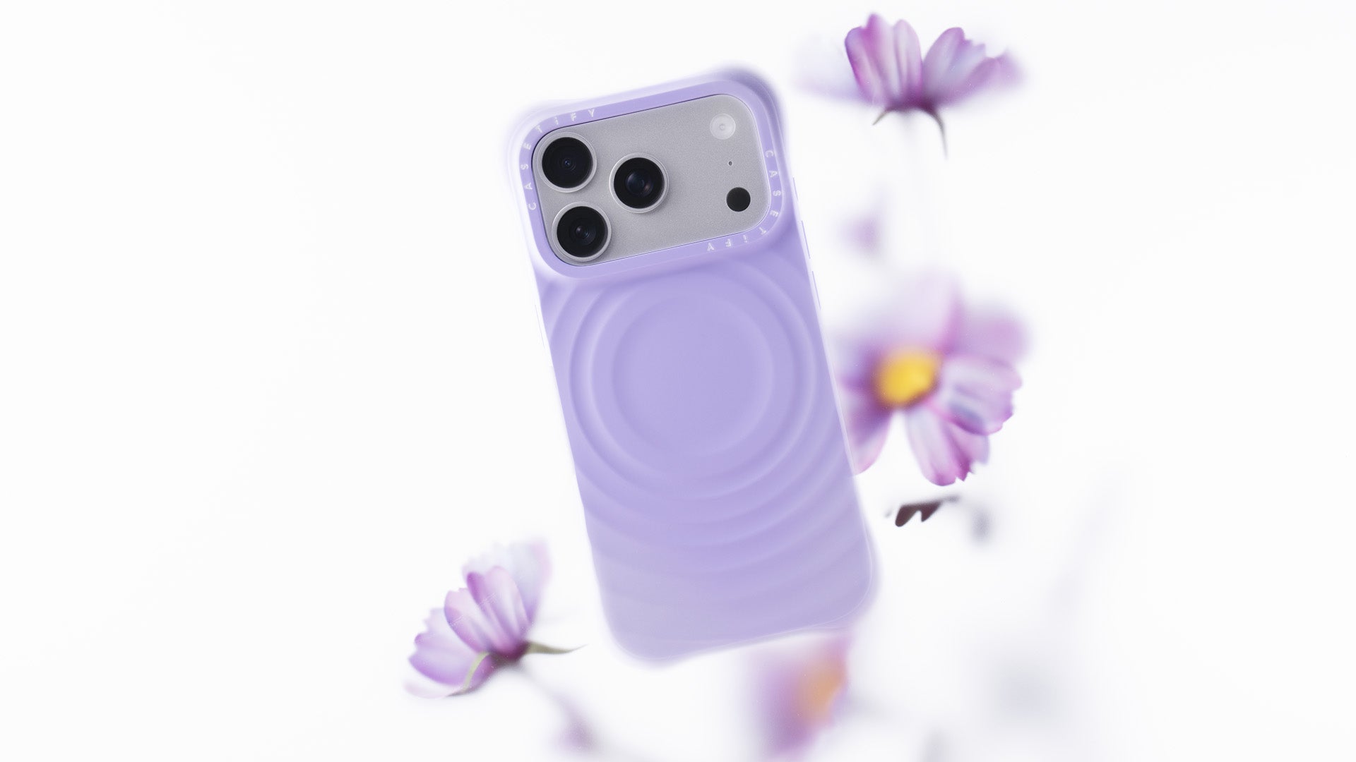 CASETiFY ラベンダー iPhoneケース CASETiFY Magsafe The Ripple Case for iPhone 17 Series - Lavender