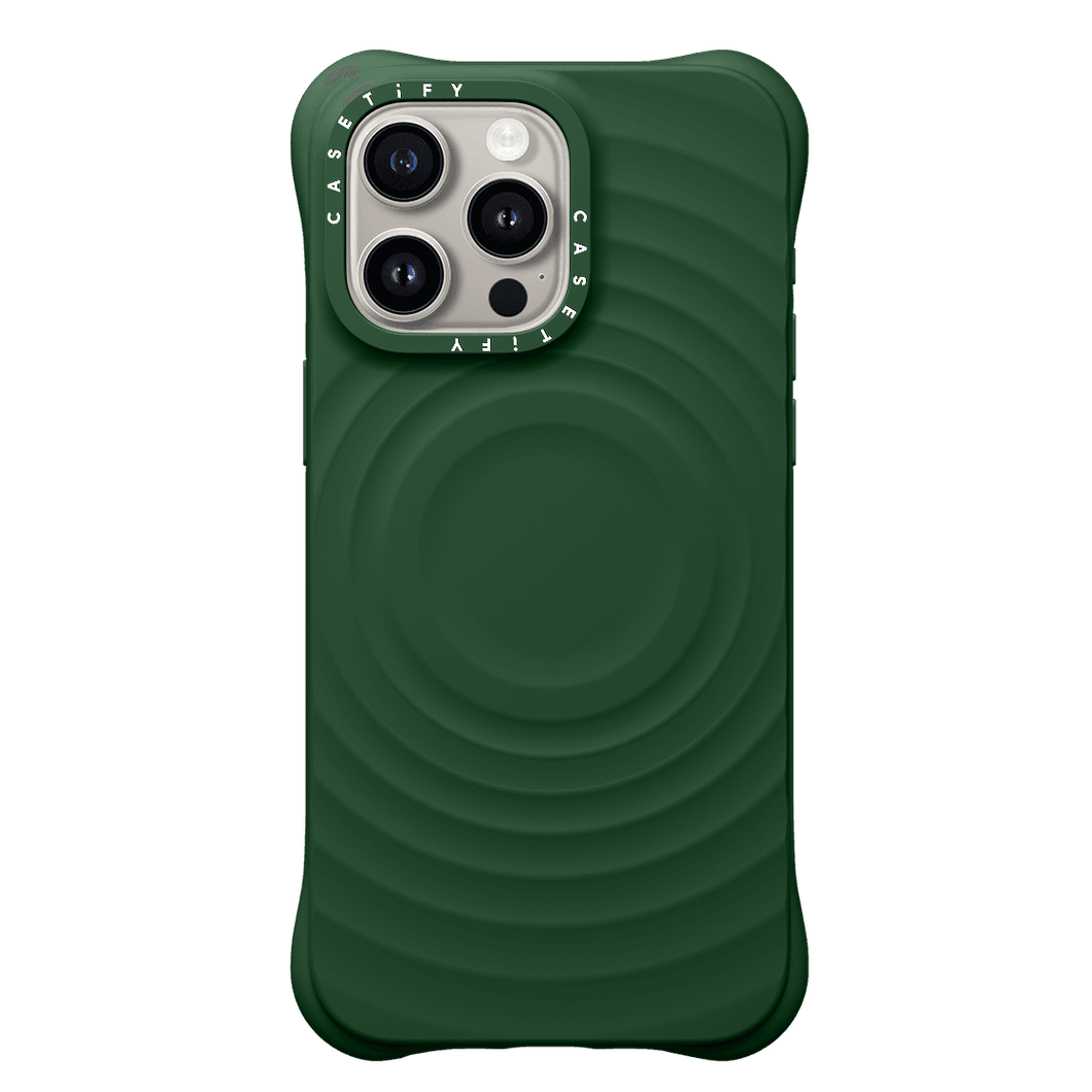 CASETiFY Magsafe The Ripple Case for iPhone 15 Pro Max - Deep Green