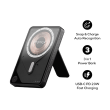 Load image into Gallery viewer, [CCC Certified] Momax IP131 1-Power X Pro Magnetic Wireless Power Bank 5000mAh With Built-In USB-C Cable
