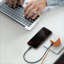 Load image into Gallery viewer, Momax UM76 Compact 65W GaN Charger with Built-in USB-C Cable for Laptop &amp; Mobile Devices
