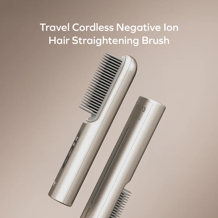 Momax HL19 1-Care Sleek Travel Cordless Negative Ion Hair Straightening Brush