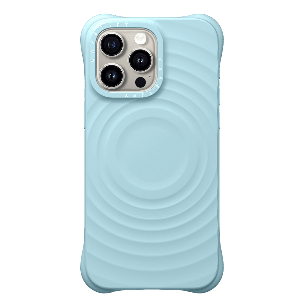 CASETiFY Magsafe The Ripple Case for iPhone 15 Pro Max - Sky Blue