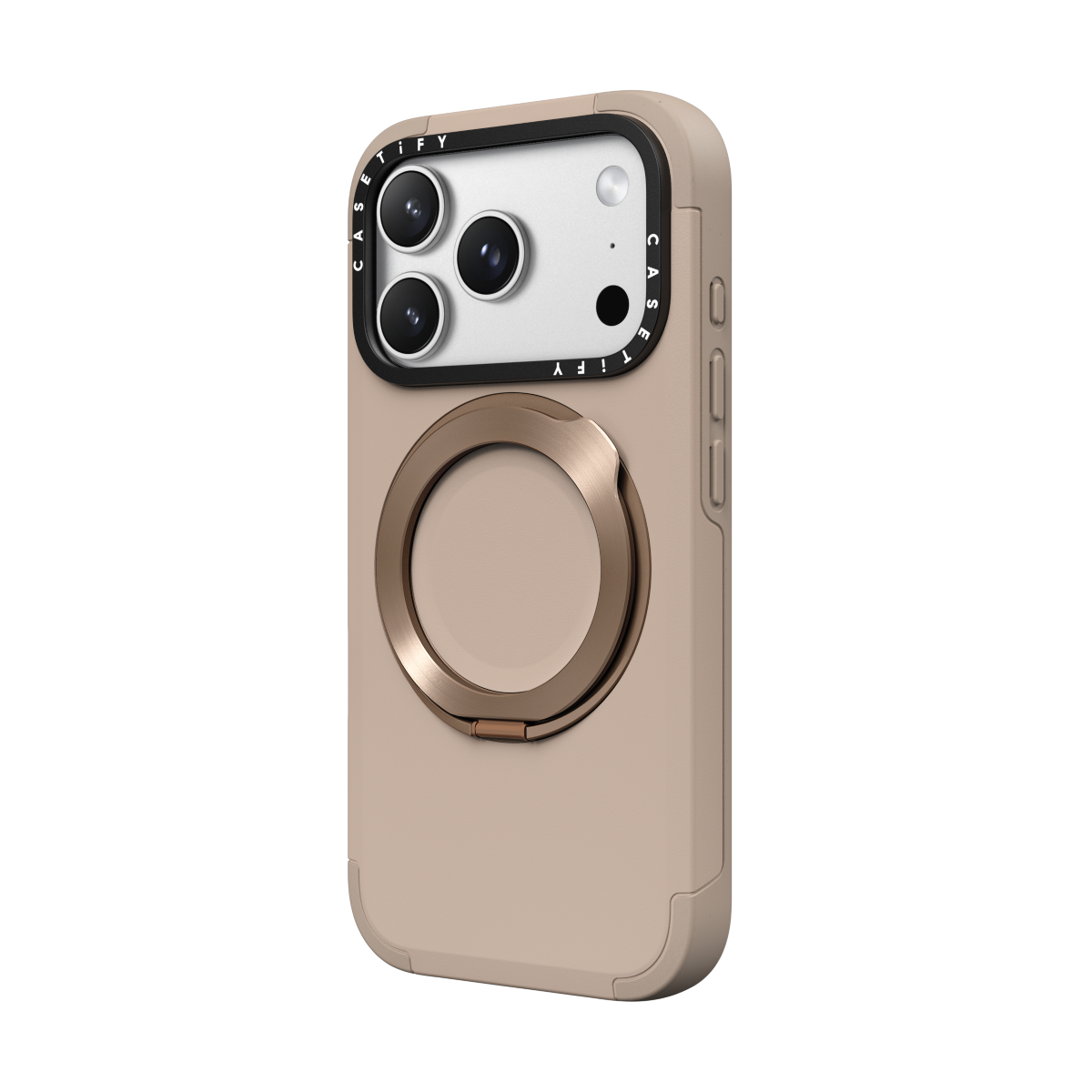CASETiFY Magsafe Force Ring Stand Case for iPhone 17 Series - Taupe