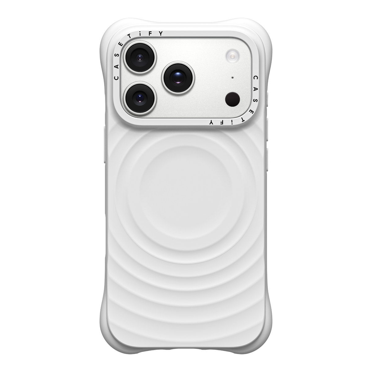 Casetify iPhone 17 Pro ホワイト CASETiFY Magsafe The Ripple Case for iPhone 18 / 17 Series - The White
