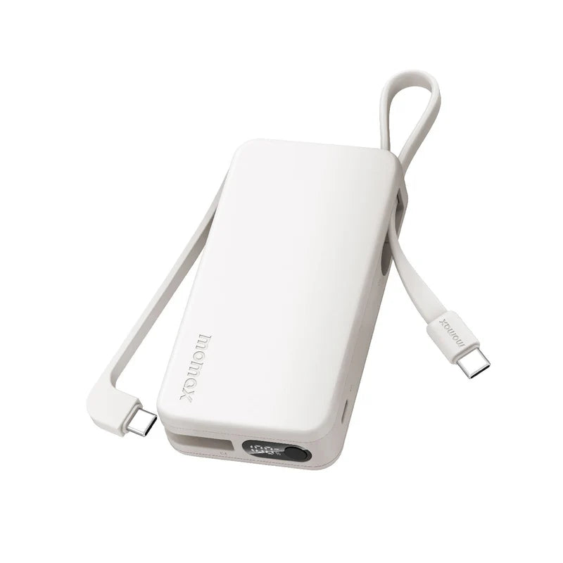 [CCC Certified] Momax IP138 1-Power Vital+ 10000mAh Battery Pack with Dual Built-in Cable