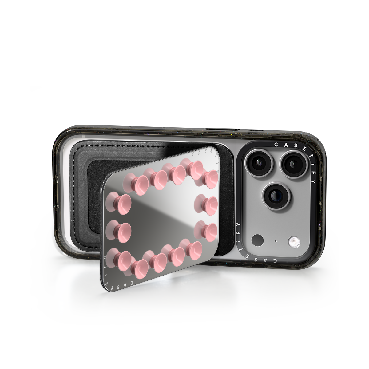 CASETiFY Magsafe Snappy Snap and Stick Mirror Cardholder Stand